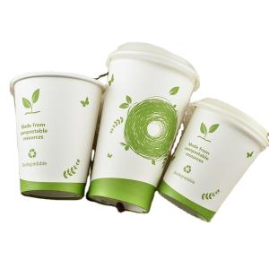 Wholesale The original design of disposable paper cups ecological paper PLA film from china suppliers
