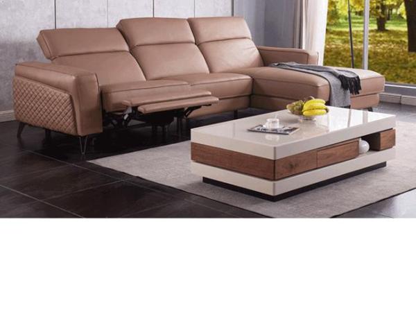 Italian Leather Sofa Space Capsule Electric Function Living Room Modern