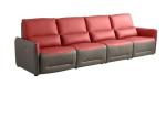 Italian-Style Modern Minimalist First Layer Cowhide Leather Straight Row Sofa