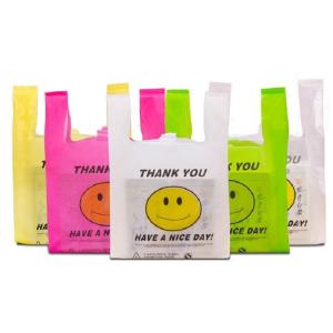 Wholesale Custom Printed Hepe Thank You T-Shirt Bags Plastic T Shirt Bags With Logos from china suppliers