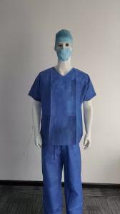Wholesale V Neck Disposable Scrub Suits For Sale SMS Non Woven Lab Gown from china suppliers