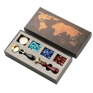 Wholesale Custom Wax Seal Box Kit with Sealing Beads for Envelope Wedding Packaging Gifts from china suppliers