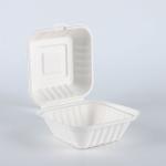 Biodegradable Bagasse Fast Food Clamshell Take Out Containers Disposable