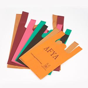 Wholesale Customize PP Non Woven TNT Bags/Nonwoven Flat Bag/T-Shirt Bag Colored Blue Nonwoven Tote T Shirt Bag from china suppliers