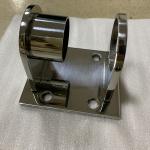 Stainless Steel Stair Railing Handrail Tube Bracket Pipe Support Post Flange