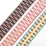 Thickness polyester webbing Jacquard embroidery ethnic braided cotton webbing