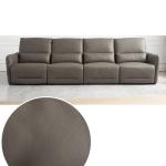 Italian-Style Modern Minimalist First Layer Cowhide Leather Straight Row Sofa