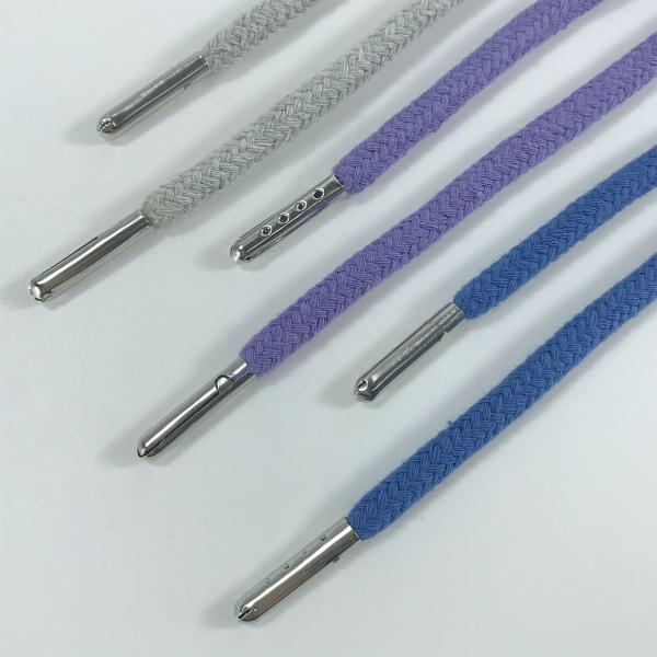 OEM shoelaces polyester cotton custom 29 colors fashion flat shoelaces for