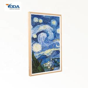 Wholesale Ash Wood Wireless Smart Digital Picture Frame 1920*1080P Full View Angle On Wall from china suppliers