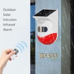 Glomarket Tuya Smart Wifi Outdoor Solar Infrared Alarm Siren IntelligentWaterpro