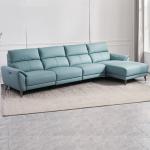 New First Layer Cowhide Functional L-Shaped Chaise Longue Modern Minimalist Doll