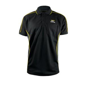 Wholesale Men's F1 Car Racing Suit Custom Logo Racing Shirt in Breathable Black Knitted Fabric from china suppliers