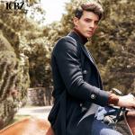 Customized Fabric Men's Woolen Coat 100% Wool British Style Double Breasted