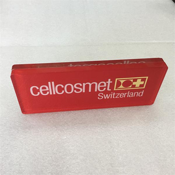 acrylic tabletop sign stands slanted L shape sign for bank