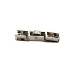 Adjustable Modern Glass Cabinet Sliding Wheel For Hotels / Apartments