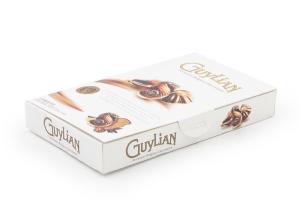 Wholesale Chocolate Candy Gift Boxes With Window , Gold Foil Logo Paper Boxes For Chocolates from china suppliers