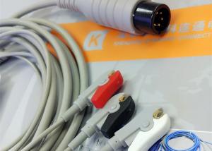Wholesale Generic AAMI 6 Pin One Piece ECG Patient Cable 3 Leads For Patient Monitoring Equipment from china suppliers