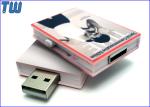 Customized Full Color Digital Printing Sliding Book 16GB USB Thumbdrive