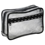 Cosmetic Makeup Toiletry Clear PVC Travel Bath Wash Bag Holder Pouch Kit black
