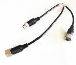 Safty Vision 6pin Din Cable , Male To Female Backup Camera Cable