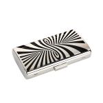 Metal Closure Silver Hollow Out Clutch Frame With Plastic Box