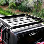 LANDACE Custom Universal Car Roof Rack Cargo Basket for Jeep Wrangler Pickup