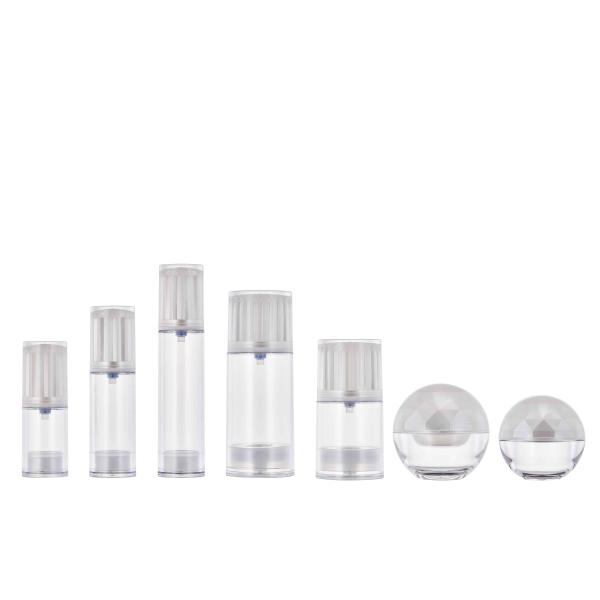 15ml 30ml 50ml Airless Bottle Series AS PP Plastic Bottles Frosted Airless Pump Bottle Cosmetic Packaging OEM/ODM Acceptable