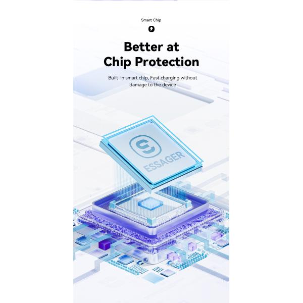 Nylon TPE Material USB A To C Cable 100W ESSAGER ES-X46