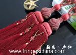 Delicate custom long tassel fringe trimming for curtain attractive tieback