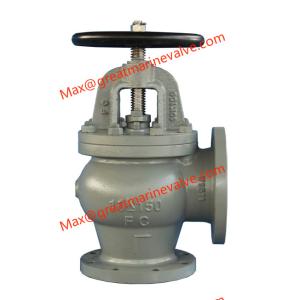 Wholesale JIS F7308 MARINE CAST IRON ANGLE VALVE 10K 2&quot; to 14&quot; DN50-DN450 from china suppliers