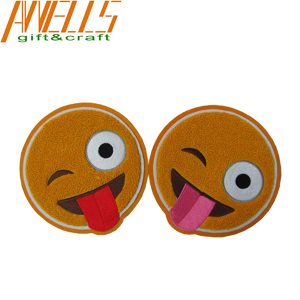 No Minimum Chenille Varsity Letter Patches Sew On / Iron On Backing