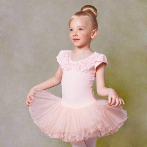 The new girl's short sleeve performance clothing Dance costumes Ballet skirt wholesale