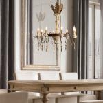 Rustic foyer big chandelier italian murano living room industrial chandelier(WH