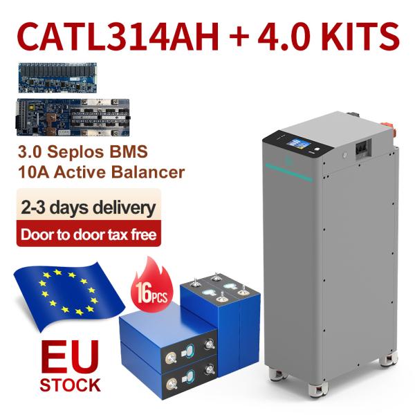 Assembled 18kwh 51.2V 314ah Seplos CATL Grade A LiFePO4 Lithium Battery Cell