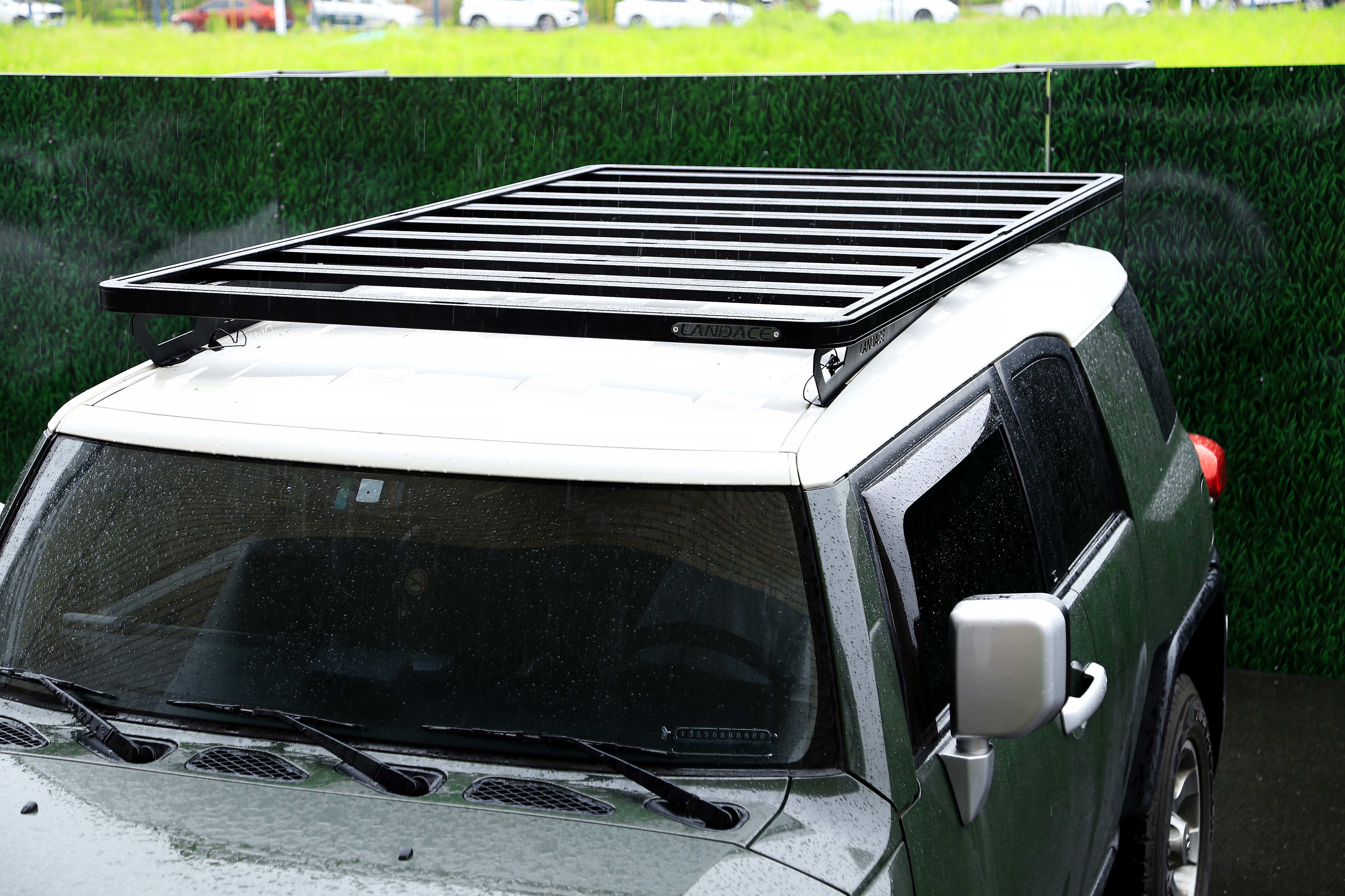 Black 28KG Aluminum Alloy Luggage SUV Roof Rail for Toyota FJ Cruiser Car Roof Rack