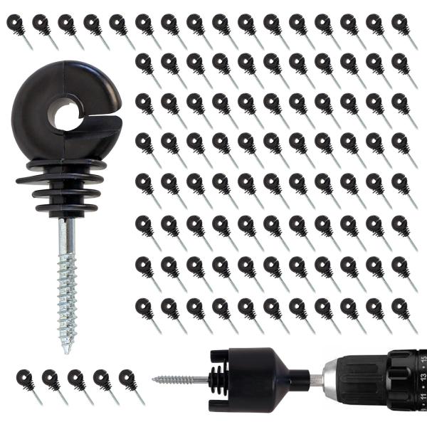 Self-Tapping Insulator Electric Fence Insulators Screw-In Wood Post Insulator