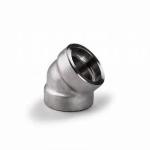 Stainless Steel Elbow Pipe Fittings 45 Degree Socket Weld Long Radius Elbow