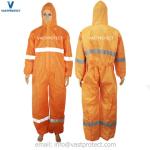 Certificate Ce Type 5/6 Cat 3 Microporous SMS Disposable Coveralls with