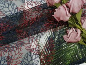 Wholesale 125CM AZO Free Colored Embroidery Recycled Lace Fabric from china suppliers