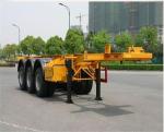 Skeleton Container Flatbed Semi Trailer With 40 Ft Container 3mm Diamond Plate