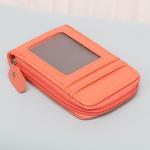 12 Slots Rfid Anti-Theft Wallet Popular Zippered Credit Card Bag for Low MOQ Mix