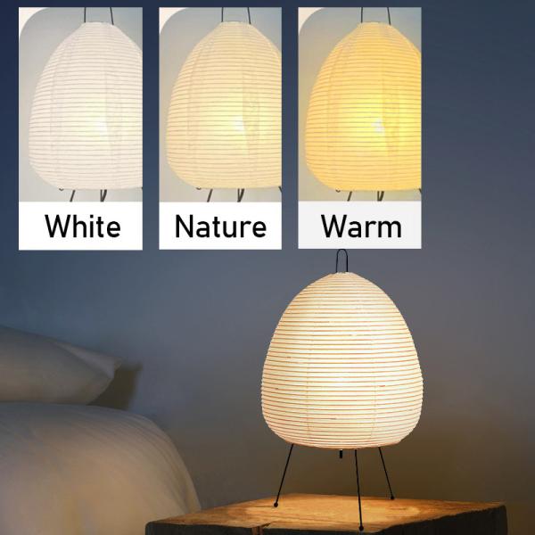 Noguchi Rice Paper Table lights Japanese Paper Lantern Standing Table Lamp Eye-Protection Bedside Lamp(WH-MTB-251)