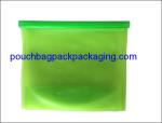 Silicon food bag for fresh food pack, reusable silicone microwave bag for
