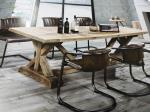 1.8M Length Solid Wood Dining Table , 4 Chair Dining Table Set For Hotel / Home