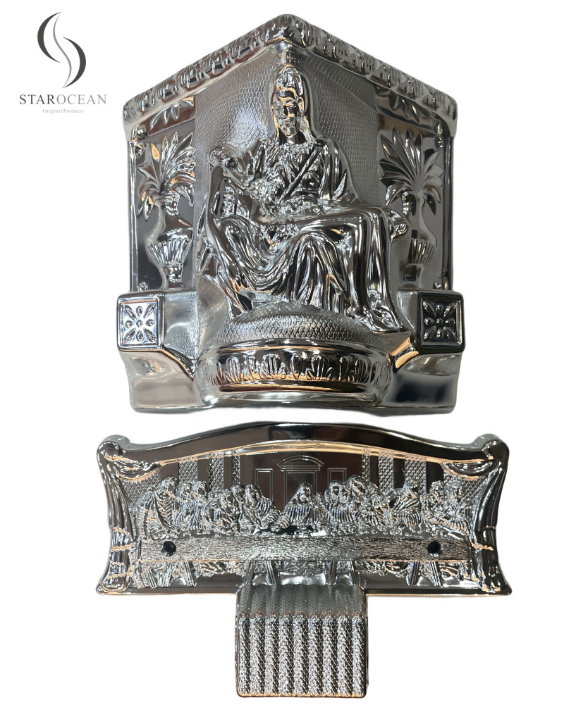 Luxury Silver Plated Plastic Coffin Corner Funeral Decoration Supplies Wholesale 9#S