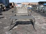 Modern Cast Iron Table And Chairs With Antique Bronze Color Cast Iron Outdoor