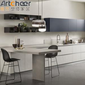 Wholesale Handless Cabinet Kitchen Design With Island Dining Table And Faucet Accessories In Australia from china suppliers