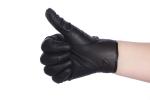 Hair Salon Latex Free Vinyl Disposable Gloves Black Color 5 Years Shelf Life