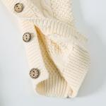 Custom Baby Winter Bodysuit 100% cotton Cable Knitted New Born Baby Rompers