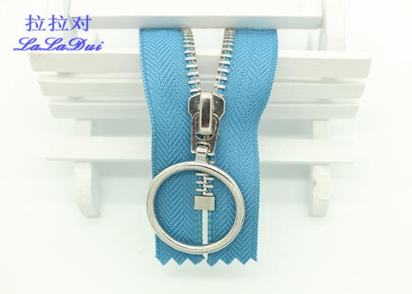 Heavy Duty Metal Jacket Zippers 3# / 4# / 5# , 20 / 25 / 30 Inch Y Teeth Metal
